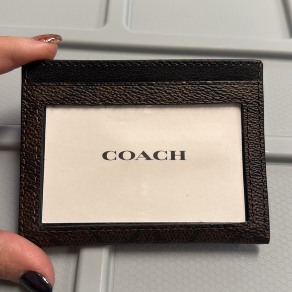 Coach Cosmic Coach Slim Id Card Case In Signature Canvas With Robot Print - Picture 4 of 4